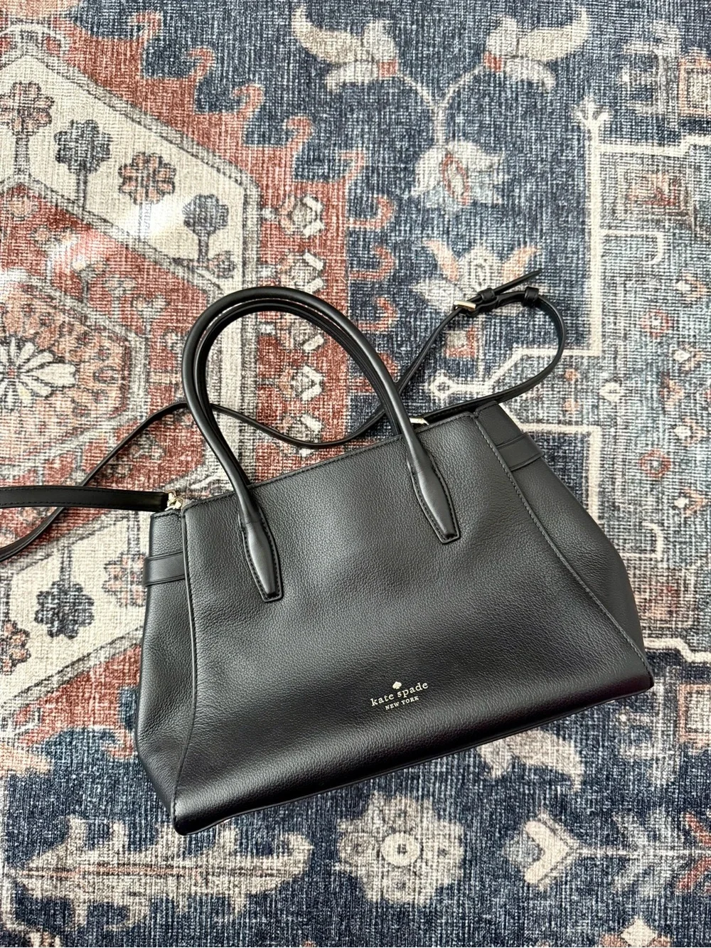 kate spade New York black leather purse
